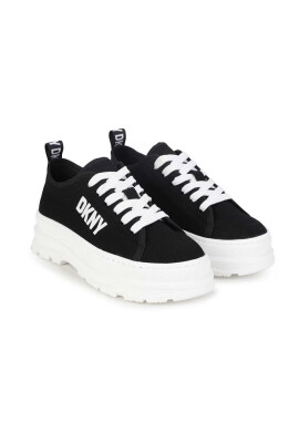 DKNY Детски ниски кецове в черно - Pepit.bg