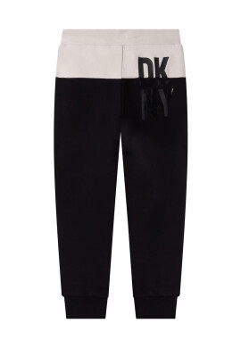 DKNY Детски спортен панталон в черно с принт - Pepit.bg