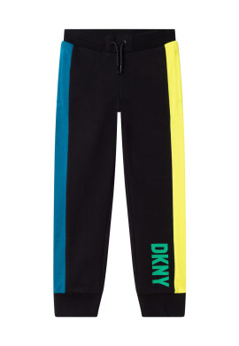 DKNY Детски спортен панталон в черно с изчистен дизайн - Pepit.bg
