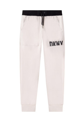 DKNY Детски спортен панталон в черно с принт - Pepit.bg