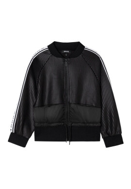 DKNY Детски суичър в черно с апликация - Pepit.bg