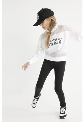 DKNY Детски суичър в бежово с принт - Pepit.bg