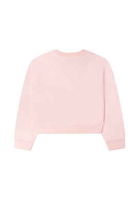 DKNY Детски суичър в розово с апликация - Pepit.bg