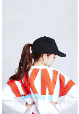 DKNY Детски суичър в бяло с принт - Pepit.bg
