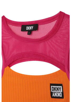 DKNY Детски топ в оранжево - Pepit.bg