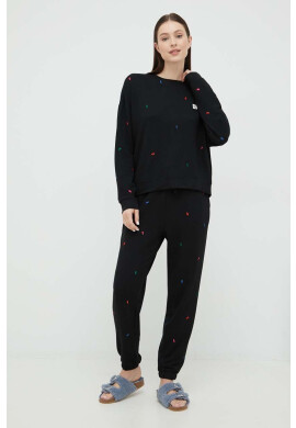 DKNY Долнище на пижама дамско в черно - Pepit.bg