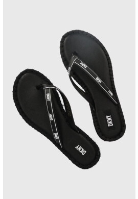 DKNY Джапанки Tabatha в черно с равна подметка - Pepit.bg