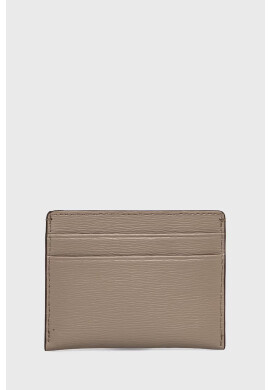 DKNY Кожен калъф за карти дамски в бежово - Pepit.bg