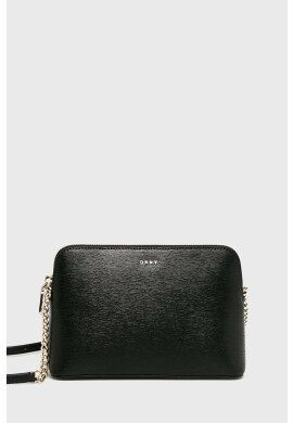 DKNY Кожена чанта в черно - Pepit.bg