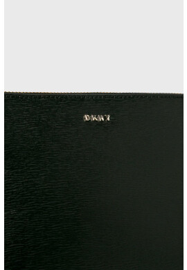 DKNY Кожена чанта в черно - Pepit.bg