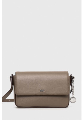 DKNY Кожена чанта в кафяво - Pepit.bg