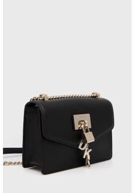 DKNY Кожена чанта в черно - Pepit.bg