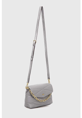 DKNY Кожена чанта в сиво - Pepit.bg