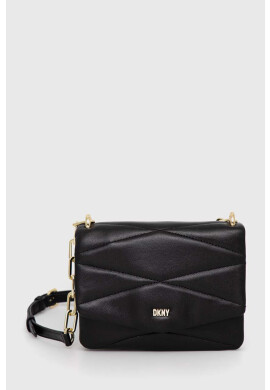 DKNY Кожена чанта в черно - Pepit.bg