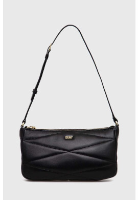 DKNY Кожена чанта в черно - Pepit.bg
