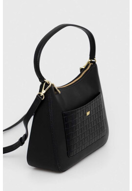 DKNY Кожена чанта в черно - Pepit.bg