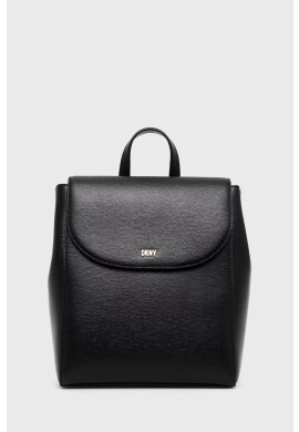 DKNY Кожена раница в черно малък размер с изчистен дизайн - Pepit.bg