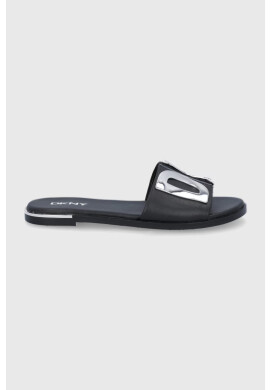DKNY Кожени чехли дамски в черно - Pepit.bg