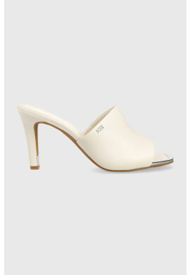 DKNY Кожени чехли BRONX в бежово с ток стилето K1326014 - Pepit.bg