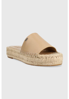 DKNY Кожени чехли CAMILLO в бежово с платформа K1304618 - Pepit.bg