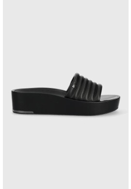 DKNY Кожени чехли JASNA в черно с платформа K4205489 - Pepit.bg