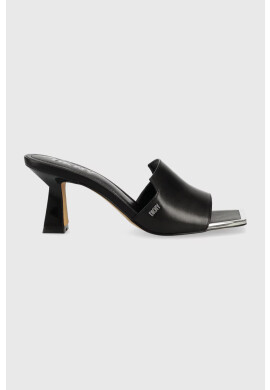 DKNY Кожени чехли KAILYN в черно с ток стилето K1374221 - Pepit.bg