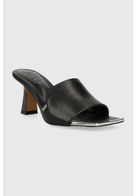 DKNY Кожени чехли KAILYN в черно с ток стилето K1374221 - Pepit.bg
