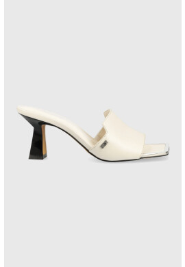 DKNY Кожени чехли KAILYN в бежово с ток стилето K1374221 - Pepit.bg