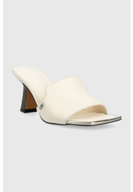 DKNY Кожени чехли KAILYN в бежово с ток стилето K1374221 - Pepit.bg