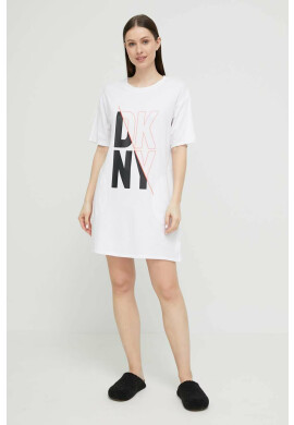 DKNY Нощница дамска в бяло - Pepit.bg
