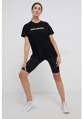 DKNY Памучна тениска в тюркоазено - Pepit.bg