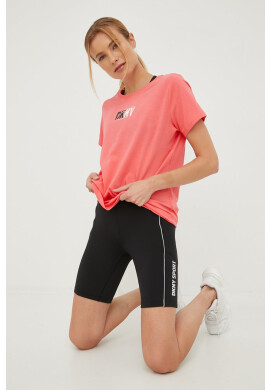 DKNY Памучна тениска в розово - Pepit.bg