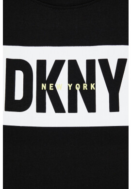 DKNY Памучна тениска в черно - Pepit.bg