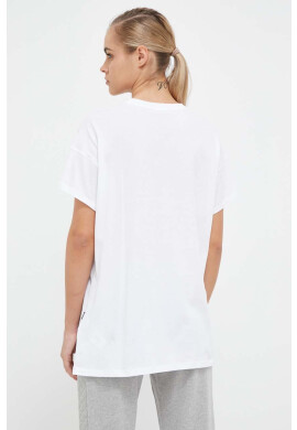 DKNY Памучна тениска в бяло - Pepit.bg