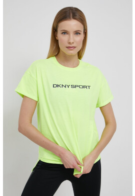 DKNY Памучна тениска в розово - Pepit.bg