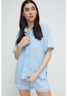 DKNY Пижама дамска в синьо - Pepit.bg