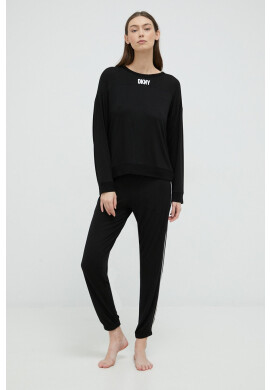 DKNY Пижама дамска в черно - Pepit.bg