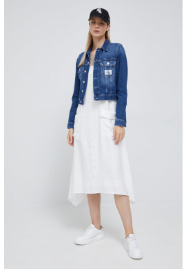DKNY Рокля в бяло къс модел разкроен модел - Pepit.bg