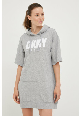 DKNY Рокля в сиво къс модел със стандартна кройка - Pepit.bg