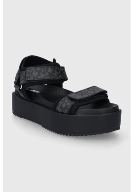 DKNY Сандали дамско в черно с платформа - Pepit.bg