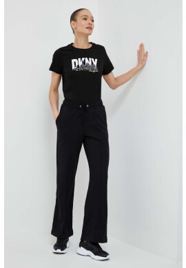 DKNY Спортен панталон в черно с изчистен дизайн - Pepit.bg