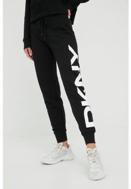 DKNY Спортен панталон в черно с принт - Pepit.bg