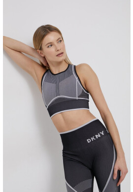 DKNY Спортен сутиен в сиво с десен - Pepit.bg