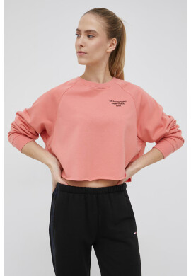 DKNY Суичър дамска в розово с принт - Pepit.bg