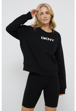 DKNY Суичър дамска в оранжево с принт - Pepit.bg