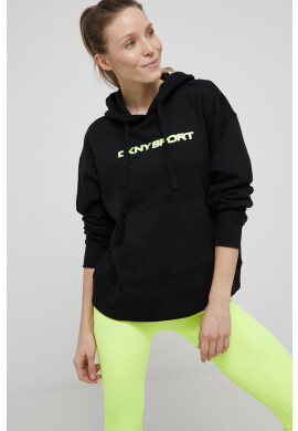 DKNY Суичър дамска в черно меланж на - Pepit.bg