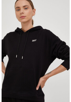 DKNY Суичър в черно с апликация - Pepit.bg