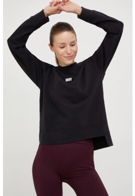 DKNY Суичър в черно с принт - Pepit.bg