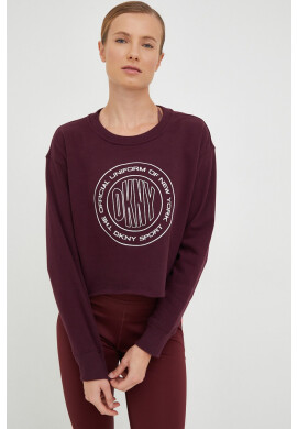 DKNY Суичър в лилаво с апликация - Pepit.bg