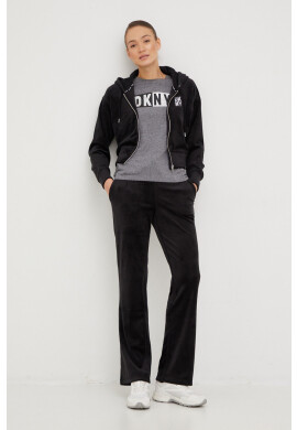 DKNY Суичър в черно с качулка с апликация - Pepit.bg
